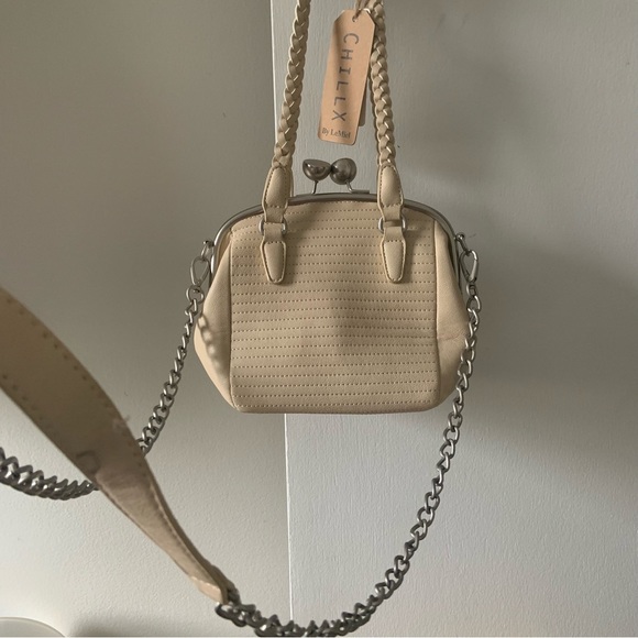 Chillx by Lemiel ivory shoulder/crossbody small bag - Picture 4 of 8